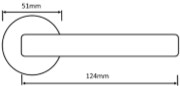 Old English OE142 Door Handle Dimensions